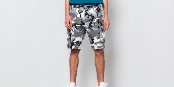 HUF Standard Issue Cargo Short White/ Camo