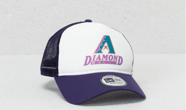 New Era 9Forty MLB Aframe Arizona Diamondback Trucker Purple/ White