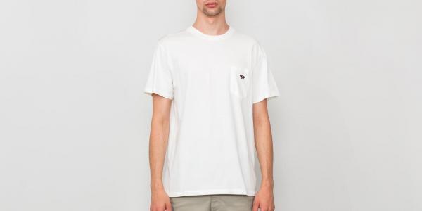 MAISON KITSUNÉ Venice Fox Patch T-Shirt Latte