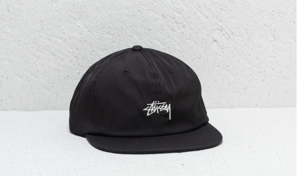 Stüssy Stock Poly Cotton Cap Black