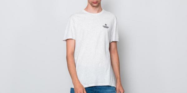 Reigning Champ Logo T-Shirt Heather Ash/ Black