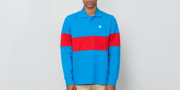 Converse Golf Le Fleur Polo Longsleeve Tee Blue/ Red