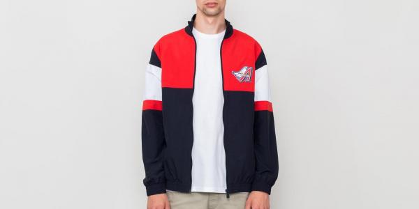 New Era MLB Coast 2 Coast Anaheim Angels Jacket Navy/ Red