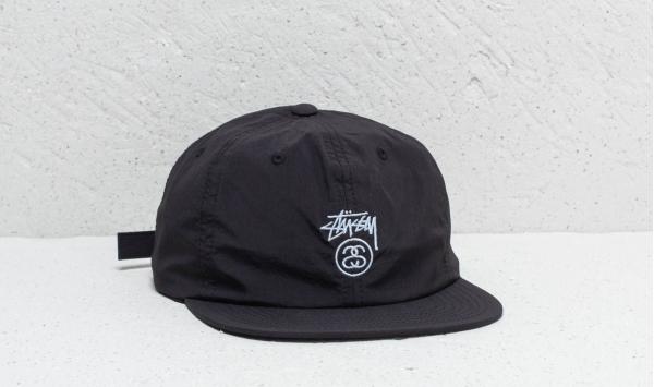 Stüssy Stock Lock Taslan Strapback Black