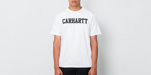 Carhartt WIP College Shortsleeve Tee White/ Black