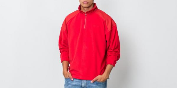 Polar Skate Co. Lightweight Fleece Pullover Red