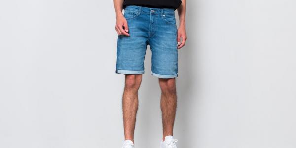 SELECTED Lucas Denim Shorts Light Blue