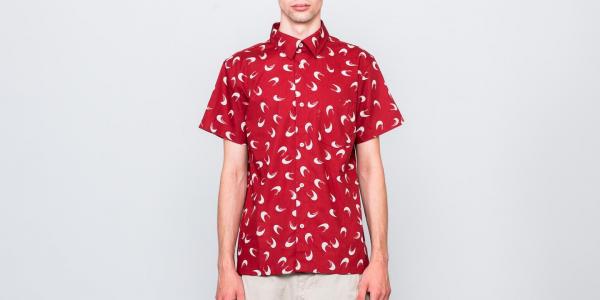 A.P.C. Cippi Shortsleeve Shirt Red Print