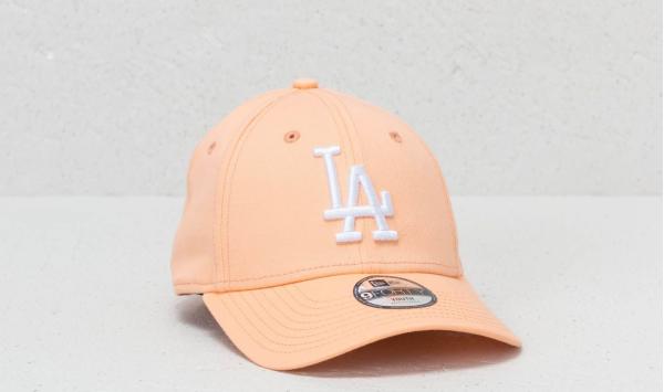 New Era 9Forty Youth MLB League Essential Los Angeles Dodgers Cap Peach/ White