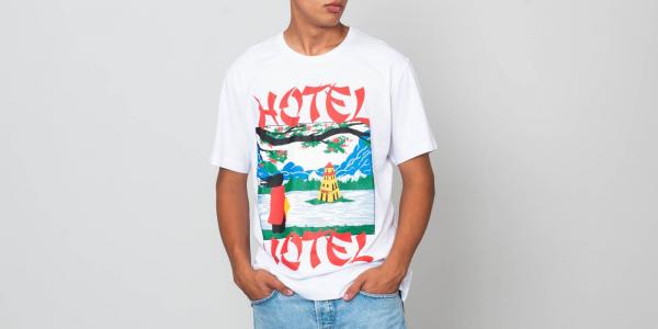 Hadrian Holtz The Restless Tourist Tee White
