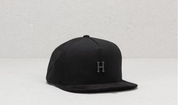 HUF Metal H Strapback Hat Black