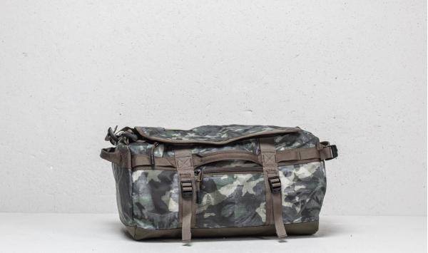 The North Face Base Camp Extra Small Duffel English Green Tropic/ New Taupe Green