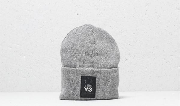 Y-3 Logo Beanie Core Heather