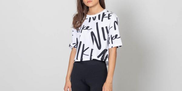 Nike Sportswear Cropped Tee White/ Black