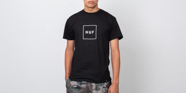 HUF Essentials Box Logo Shortsleeve Tee Black