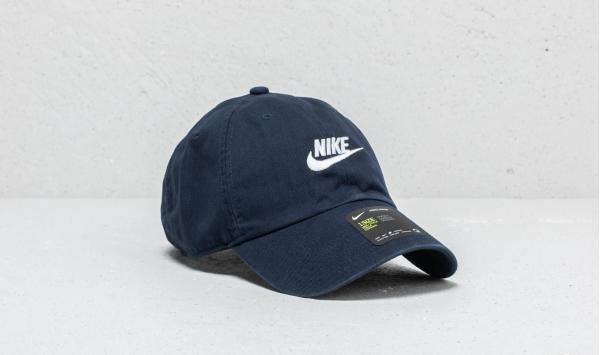 Nike Sportswear Heritage 86 Futura Washed Cap Obsidian/ White
