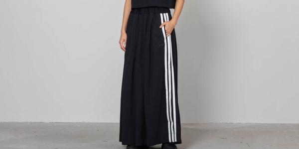 Y-3 3-Stripes Selvedge Matte Track Skirt Black