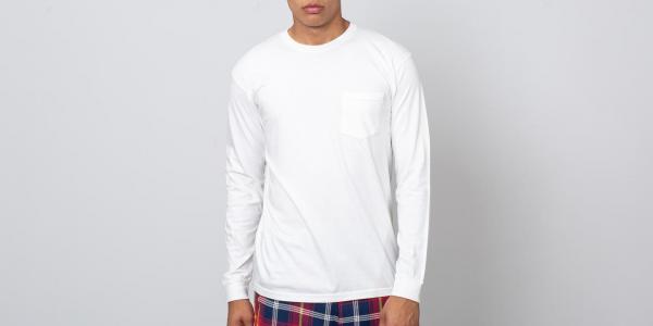 Stüssy Camo Stock Pigment Dyed Pocket Longsleeve Tee Natural