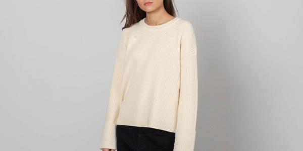 SELECTED Hally Longsleeve Knit O-Neck Pullover Birch