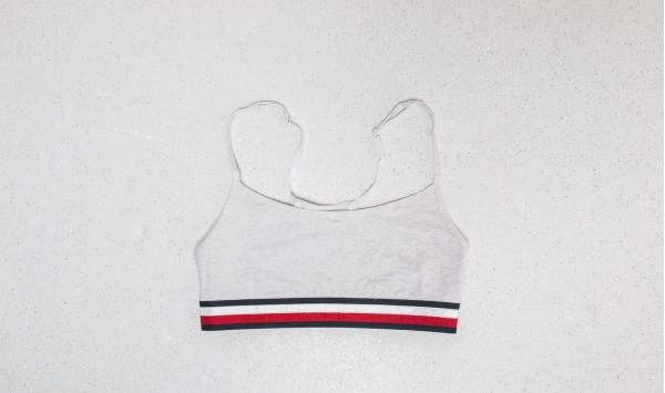Tommy Hilfiger String Bralette Ivory Heather