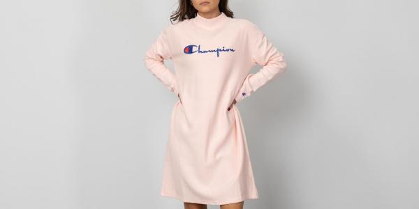 Champion High Neck Sweatshirt Pink