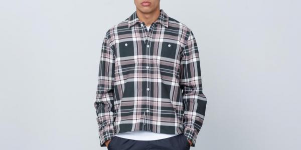 WOOD WOOD Franco Shirt Purple Check