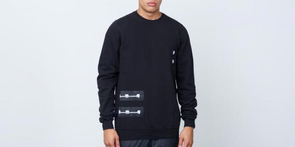 Rick Owens DRKSHDW Felpa Crewneck Sweatshirt Black