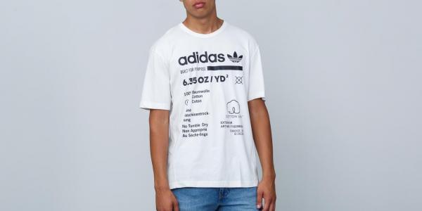 adidas Kaval Graphic Tee Cloud White/ Black