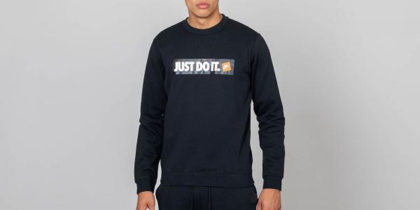 Nike Sportswear Hybrid Fleece Crewneck Black