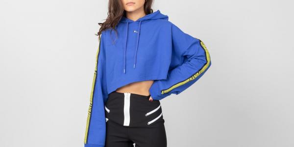 Puma Fenty x Rihanna Cropped Hoodie Blue