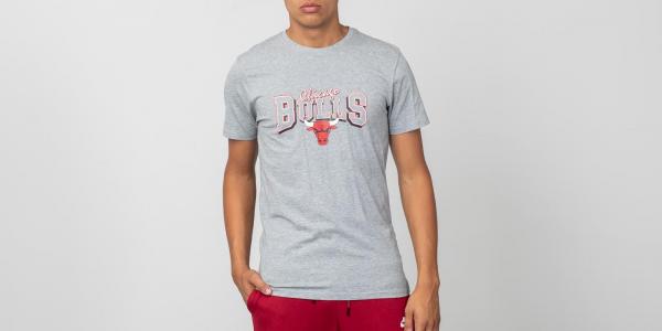 New Era Shortsleeve Tee Chicago Bulls Light Grey Heather
