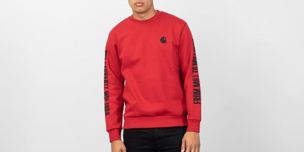 Carhartt WIP Sweet Crewneck Blast Red/ Black