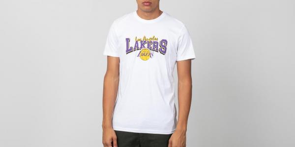 New Era Shortsleeve Tee Los Angeles Lakers White