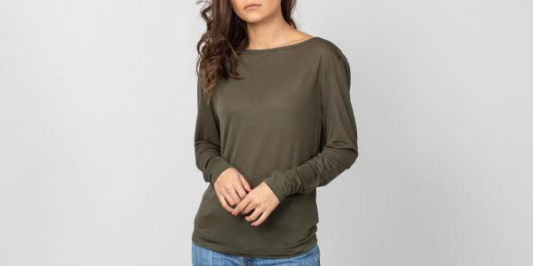 HOPE Pin Longsleeve Tee Khaki Green