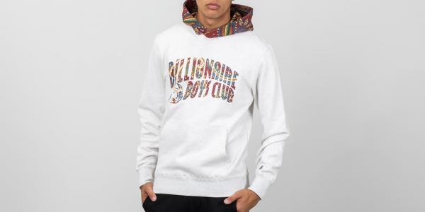 Billionaire Boys Club Paisley Contrast Popover Hoodie White