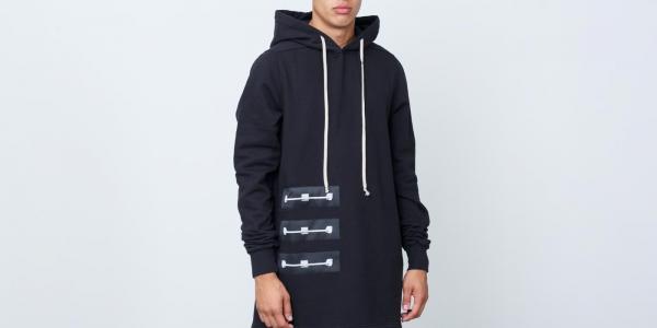Rick Owens DRKSHDW Felpa Pullover Hoodie Black