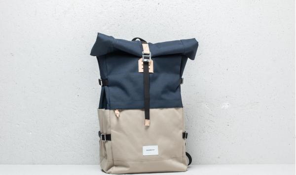 SANDQVIST Bernt Backpack Multi Beige/ Blue