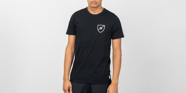 Reigning Champ Jersey Shield Logo Tee Black