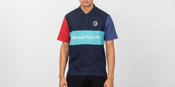 Billionaire Boys Club Cut & Sew Polo Shirt Blue
