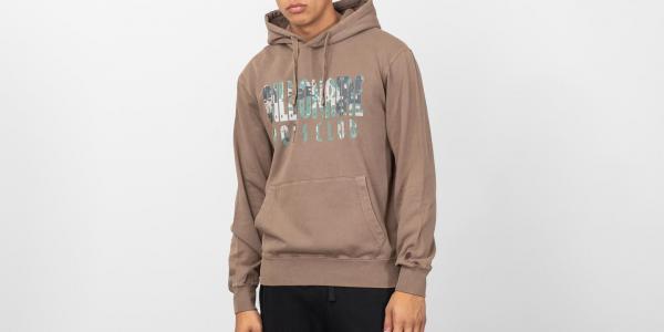 Billionaire Overdye Digi Camo Popover Hoodie Brown