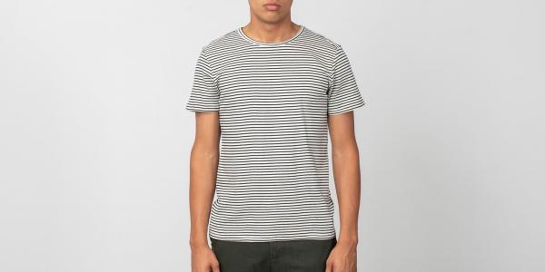 SELECTED Edwin Shortsleeve O-Neck Tee Bone White/ Night Sky