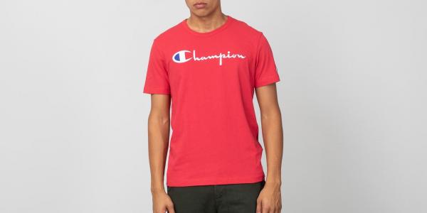 Champion Crewneck T-Shirt Red