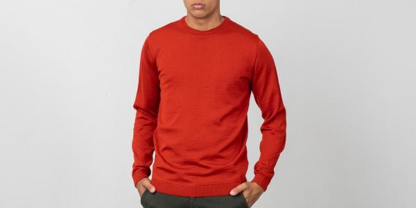 Norse Projects Sigfred Merino Sweater Oxide Orange