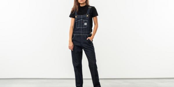 Carhartt WIP Bib Overal Jeans Blue Rinsed