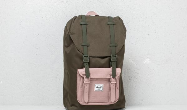 Herschel Supply Co. Little America Mid Volume Backpack Forest Night/ Ash Rose