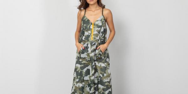 Nike Sportswear Woven Dress Light Bone/ Olive Canvas/ Yellow Ochre/ Olive Canvas