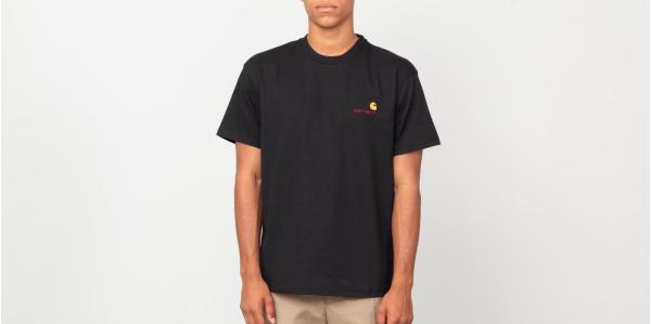 Carhartt WIP American Script Shortsleeve Tee Black