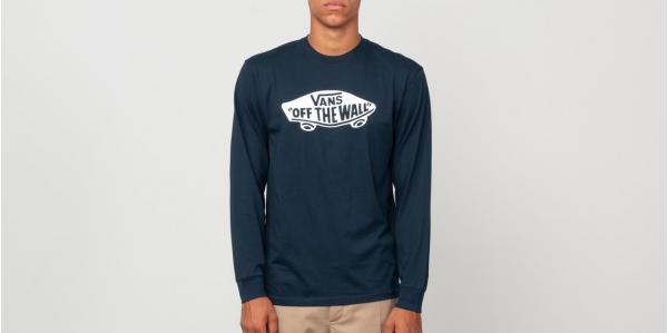 Vans Off The Wall Longsleeve Tee Navy/ White