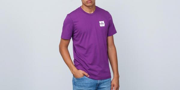 adidas Brushstroke Tee Tribe Purple/ Real Teal/ Tactile Yellow