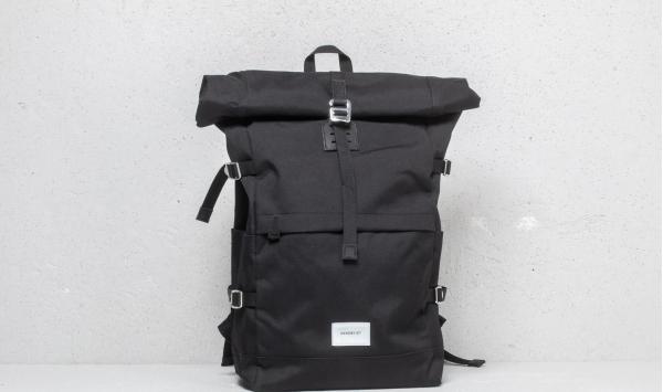 SANDQVIST Bernt Rolltop Backpack Black